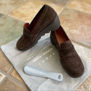 Donald Pliner Platform Shoes Suede 